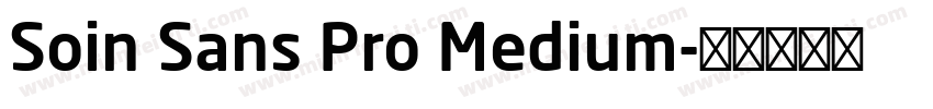 Soin Sans Pro Medium字体转换